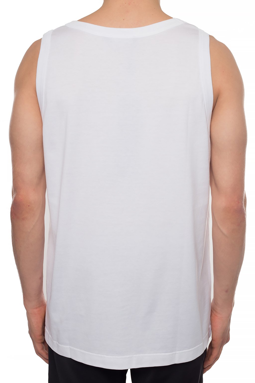 Tシャツ・カットソー DOLCE & GABBANA White Cotton Tank Top Logo cotton tank top in white - Dolce Gabbana | Mytheresa